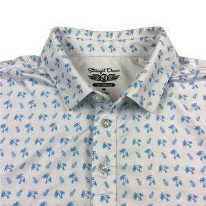 mens straight down Performance golf shirt medium Big Spring Country Club